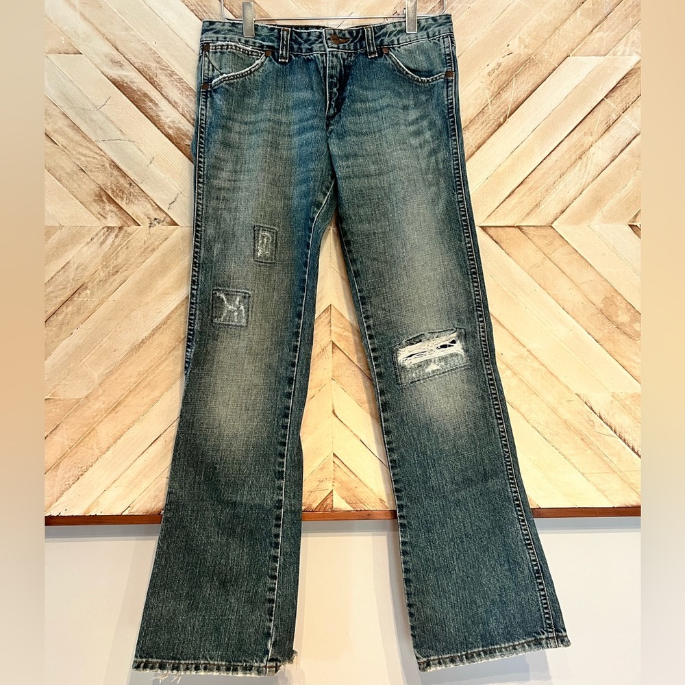 Wrangler Women’s Megan Distressed Boot Cut Jeans Size 28